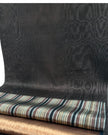 Brown Silk Moire Home Textile Interior Fabrics Watermark Pattern.