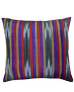 Purple Red Ikat Striped Silk  Home Textile Interior Fabrics.