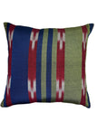 Blue Green Ikat Striped Silk Home Textile Interior Fabrics Moire.