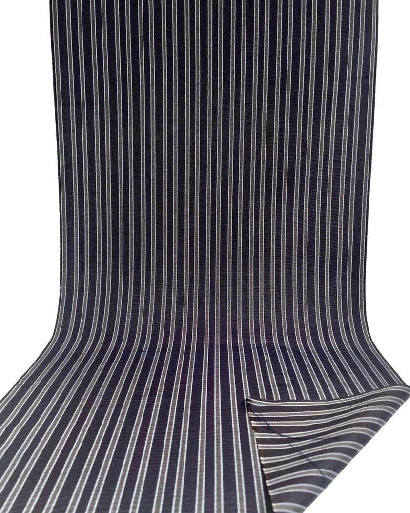 Osmanlı Başlık İçin Lacivert Gümüş Çizgili Lüks İpek Döşeme, Ev Tekstili İç Mekan Kumaşları: Yastık Kılıfları, Kimono Esintili Tasarımlar, İpek Şantung El Dokuma Kumaşlar