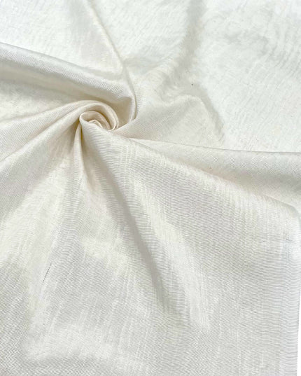 White Silk Fabric, Moire Silk Fabric, Silk By The Yard. Watermark Pattern.