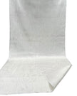 White Silk Fabric, Moire Silk Fabric, Silk By The Yard. Watermark Pattern./ Wide Width 78 cm.