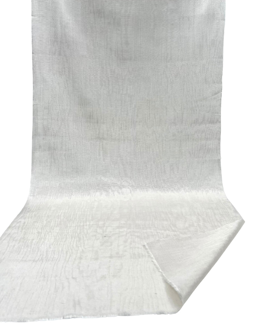 Osmanlı Başlık İçin Beyaz Lüks İpek Döşeme, Ev Tekstili İç Mekan Kumaşları: Yastık Kılıfları, Kimono Esintili Tasarımlar, Filigran Desenler / Genişlik 70 cm.