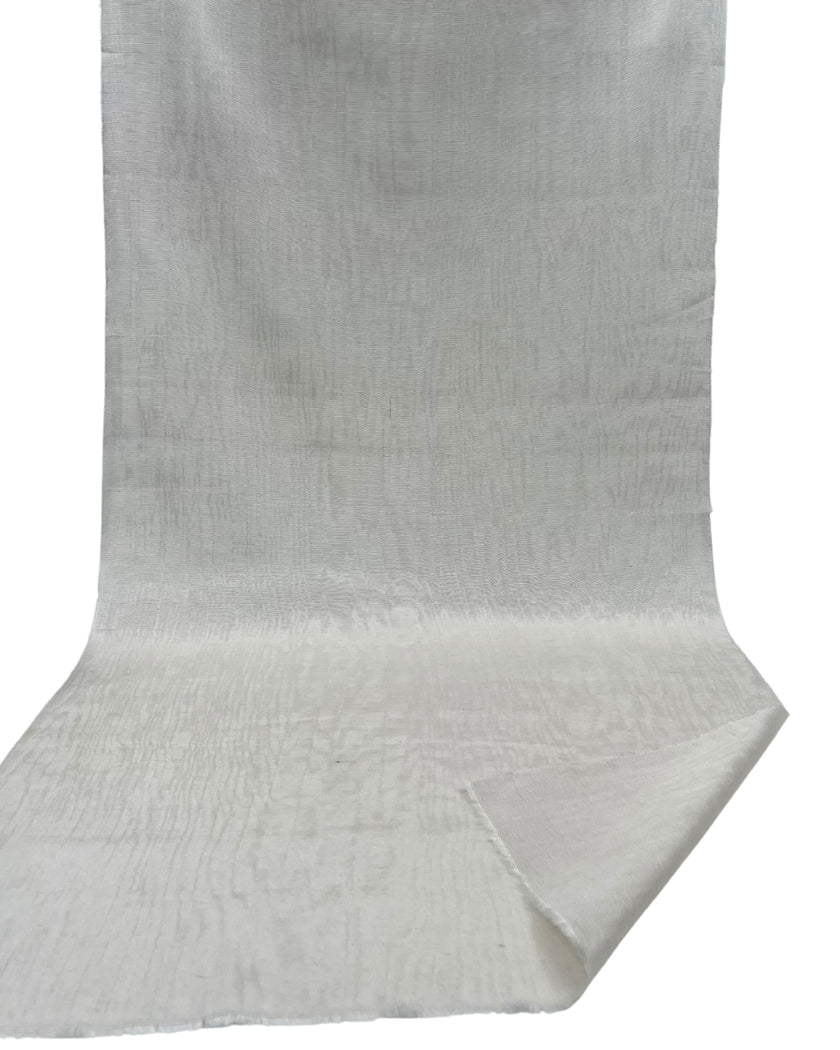 Osmanlı Başlık İçin Beyaz Lüks İpek Döşeme, Ev Tekstili İç Mekan Kumaşları: Yastık Kılıfları, Kimono Esintili Tasarımlar, Filigran Desenler / Genişlik 70 cm.