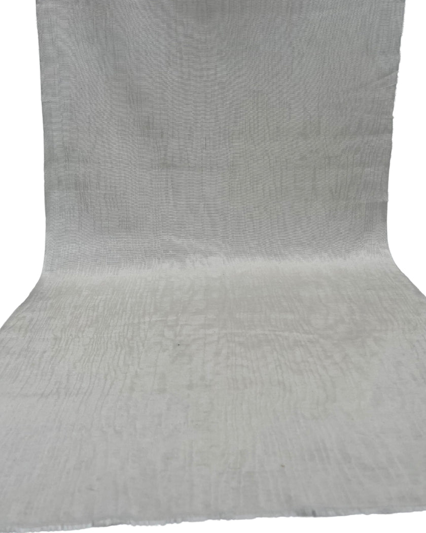 Osmanlı Başlık İçin Beyaz Lüks İpek Döşeme, Ev Tekstili İç Mekan Kumaşları: Yastık Kılıfları, Kimono Esintili Tasarımlar, Filigran Desenler / Genişlik 70 cm.