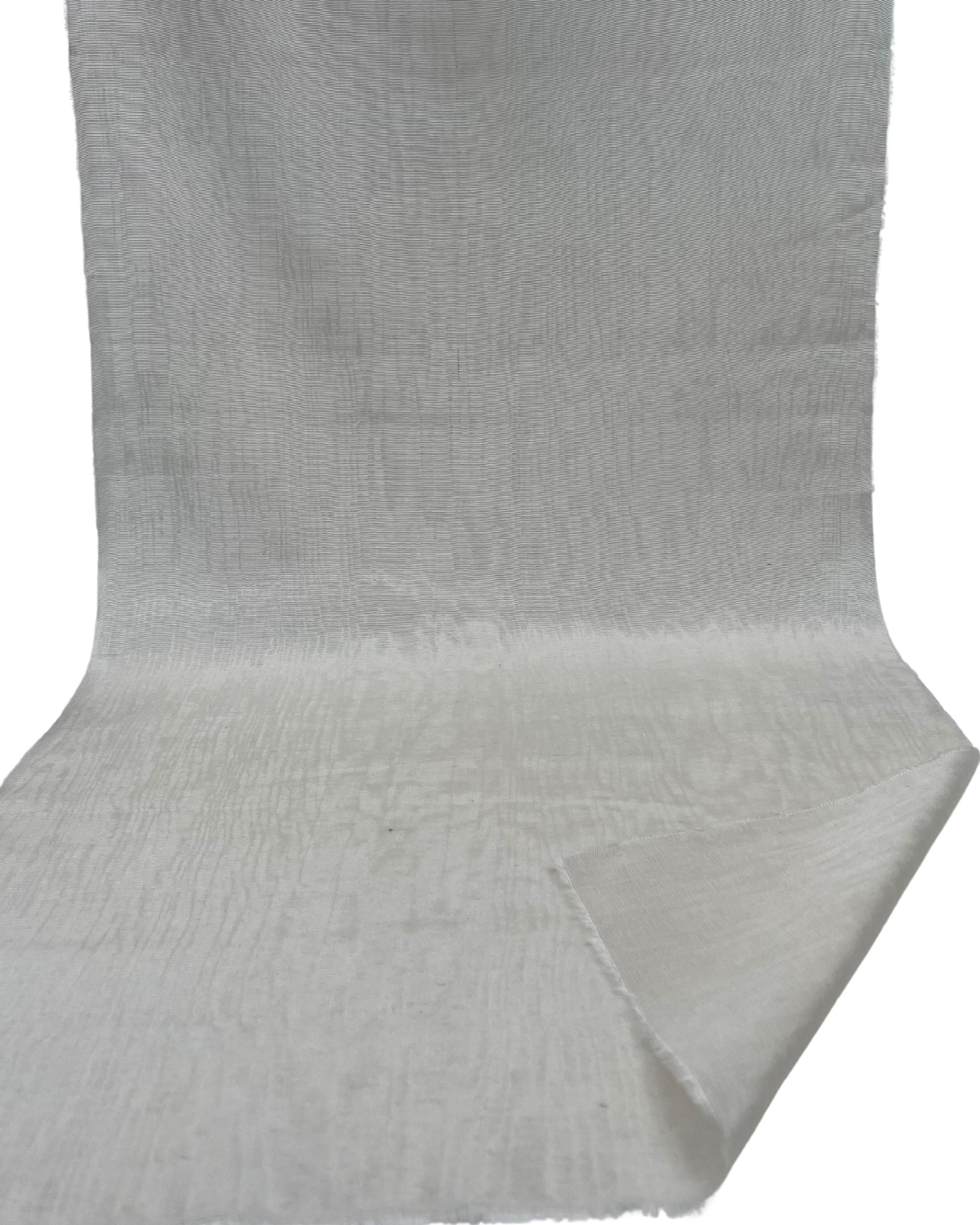 White Silk Fabric, Moire Silk Fabric, Silk By The Yard. Watermark Pattern./ Wide Width 78 cm.