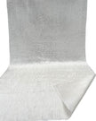 White Silk Fabric, Moire Silk Fabric, Silk By The Yard. Watermark Pattern./ Wide Width 78 cm.