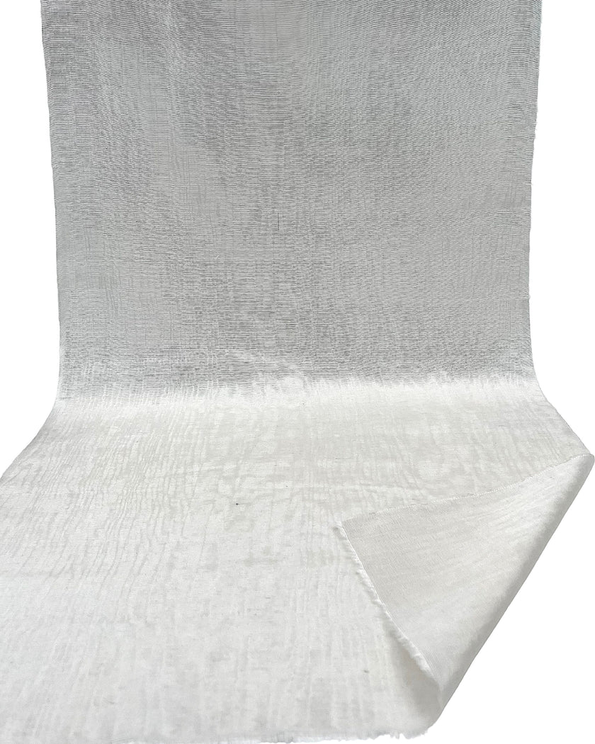 Osmanlı Başlık İçin Beyaz Lüks İpek Döşeme, Ev Tekstili İç Mekan Kumaşları: Yastık Kılıfları, Kimono Esintili Tasarımlar, Filigran Desenler / Genişlik 70 cm.