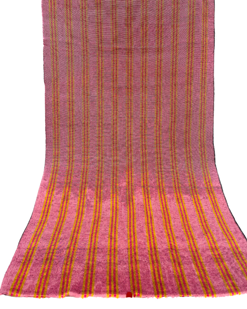 Pastel Pembe Sarı Çizgili İpek Kumaş, Metreyle İpek. Filigran Desen, Şantung İpek, Geniş Moiré İpek Kumaş, Geniş Kalın İpek Kurdele, İpek Döşemelik Kumaş.