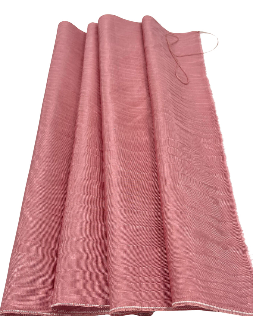 Tissu de soie rose pastel, soie par cour. Conception de filigrane, soie Shantung, tissu de soie moiré large, ruban de soie large et épais, tissu d'ameublement en soie.