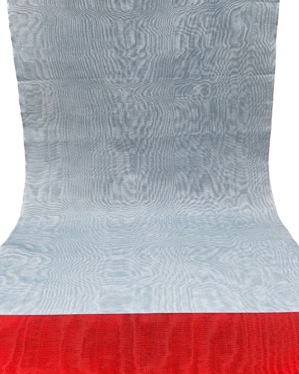 Light Blue Silk Fabric, Moire Silk Fabric, Silk By The Yard. Watermark Pattern.
