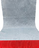 Light Blue Silk Fabric, Moire Silk Fabric, Silk By The Yard. Watermark Pattern.