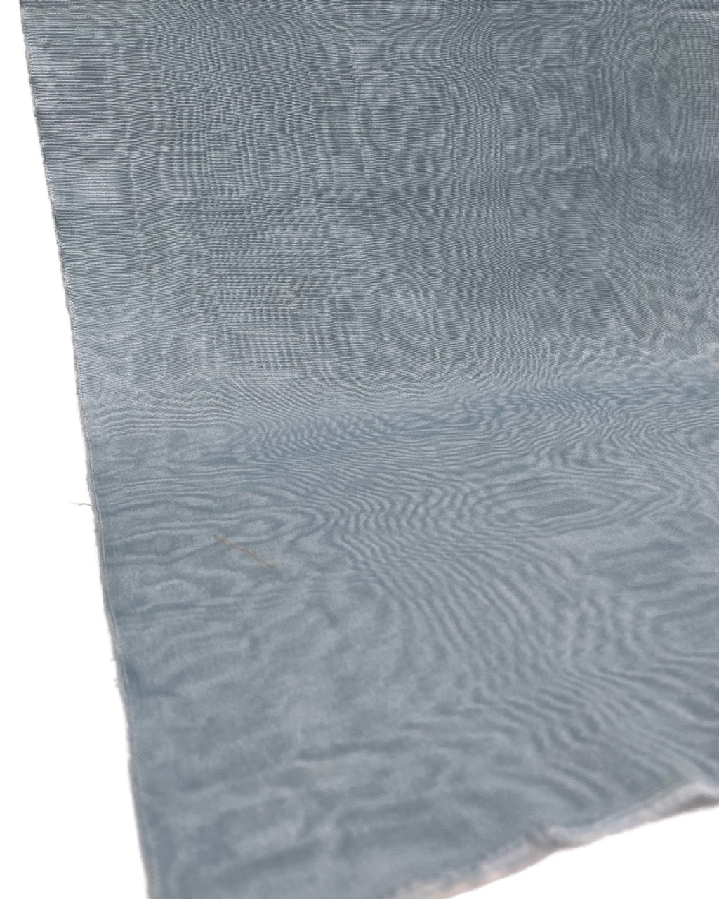 Light Blue Silk Fabric, Moire Silk Fabric, Silk By The Yard. Watermark Pattern.