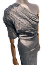 Bluish Gray Linen Fabric By The Yard Textured Handloom Semi-Sheer Natural Fabrics.