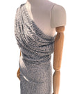Bluish Gray Linen Fabric By The Yard Textured Handloom Semi-Sheer Natural Fabrics.
