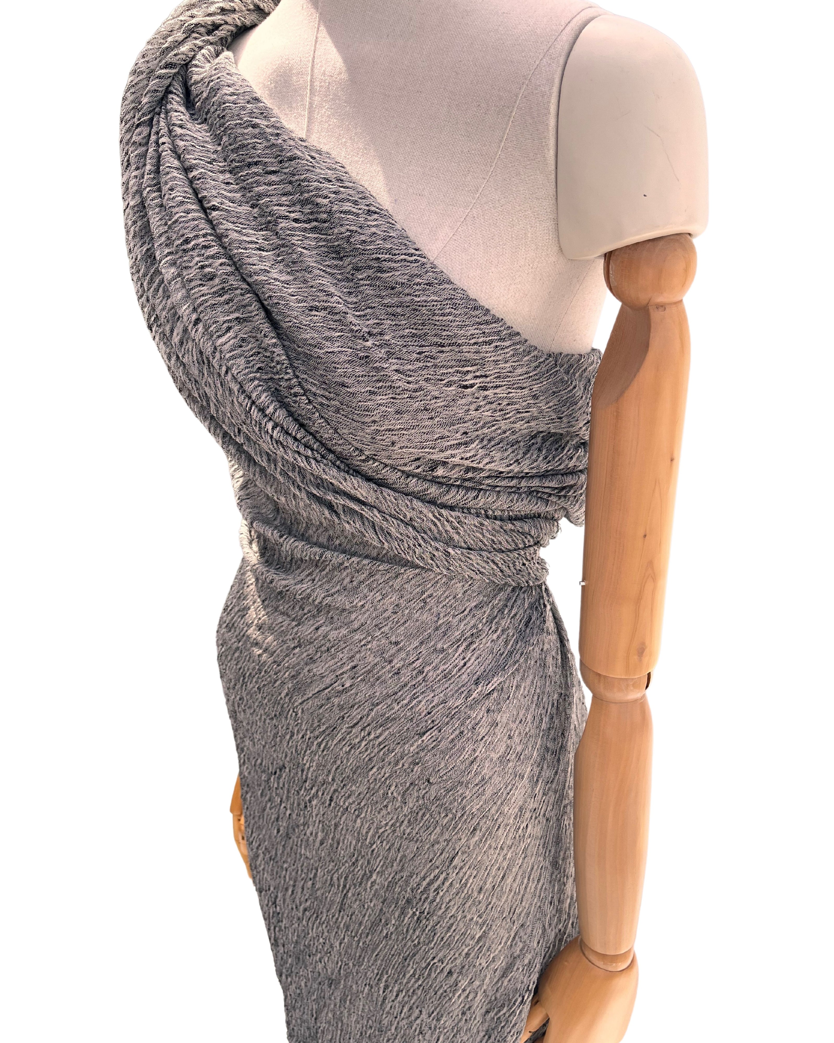 Black White Unique Natural Fabrics: Funky, Sheer, and Textured Cotton Linen.