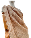 Camel Unique Natural Sheer, Textured Cotton Linen Mix Special Fabrics.