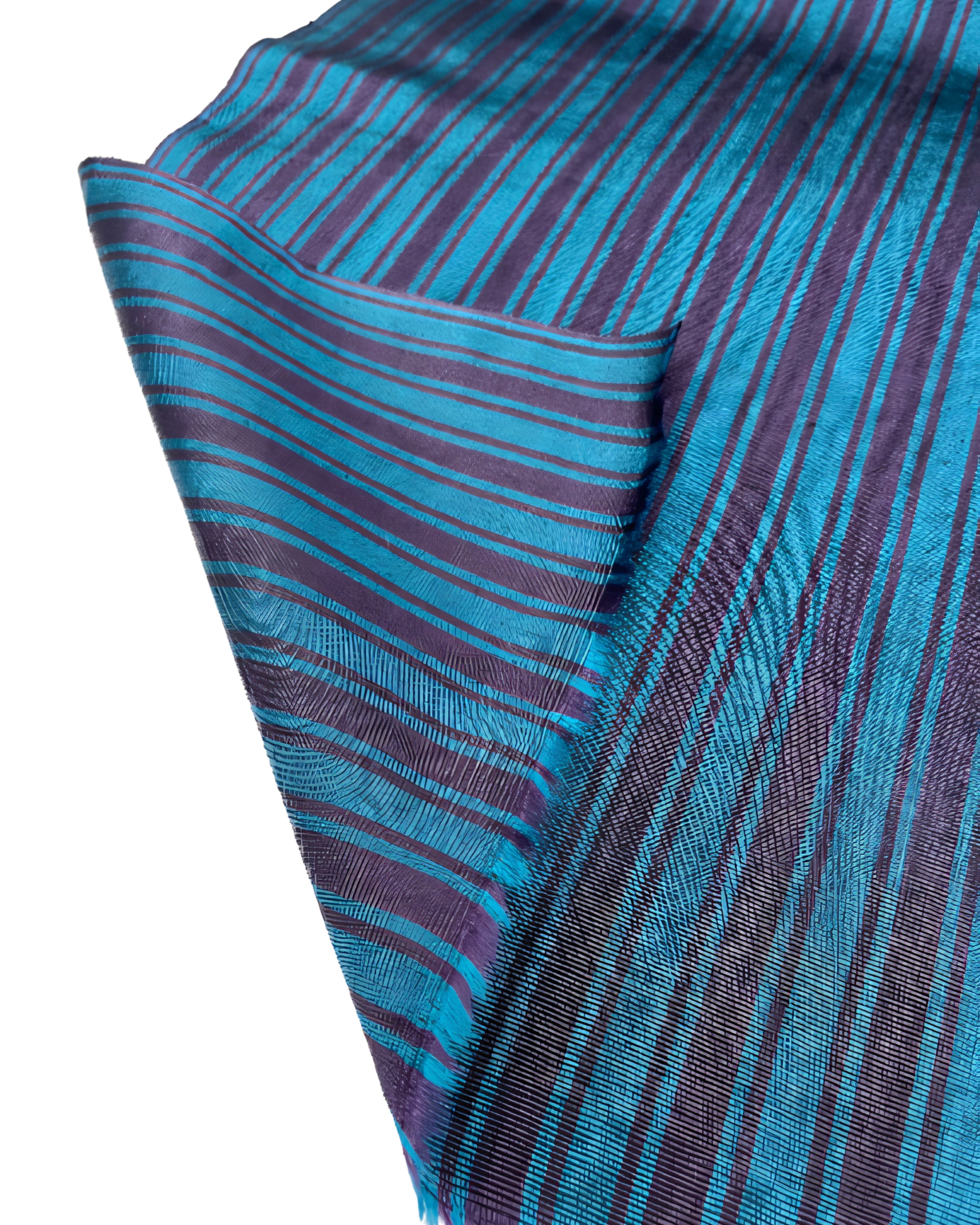 Striped Silk Fabric, Moire Silk Fabric, Silk By The Yard. Watermark Pattern.
