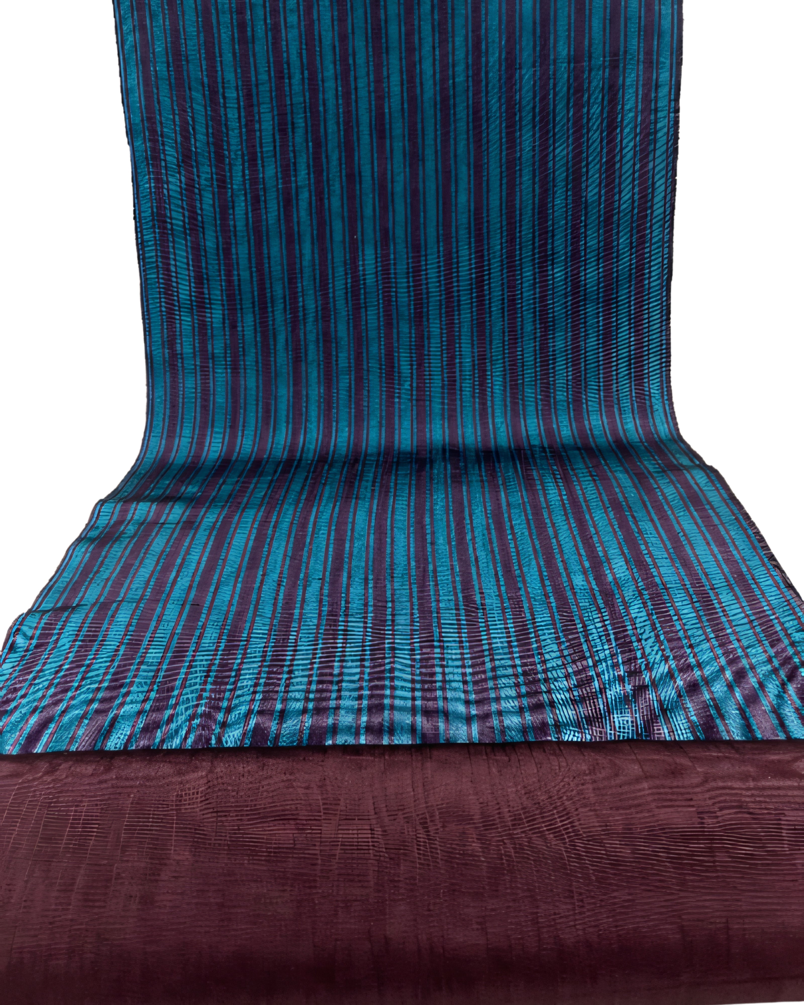 Striped Silk Fabric, Moire Silk Fabric, Silk By The Yard. Watermark Pattern.