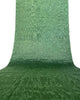 Green Silk Fabric, Moire Silk Fabric, Silk By The Yard. Watermark Pattern.