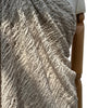 Tissus naturels uniques couleur pierre : mélange de lin en coton funky, transparent et texturé | Tissus spéciaux de qualité avec texture 3D pour les créations estivales.