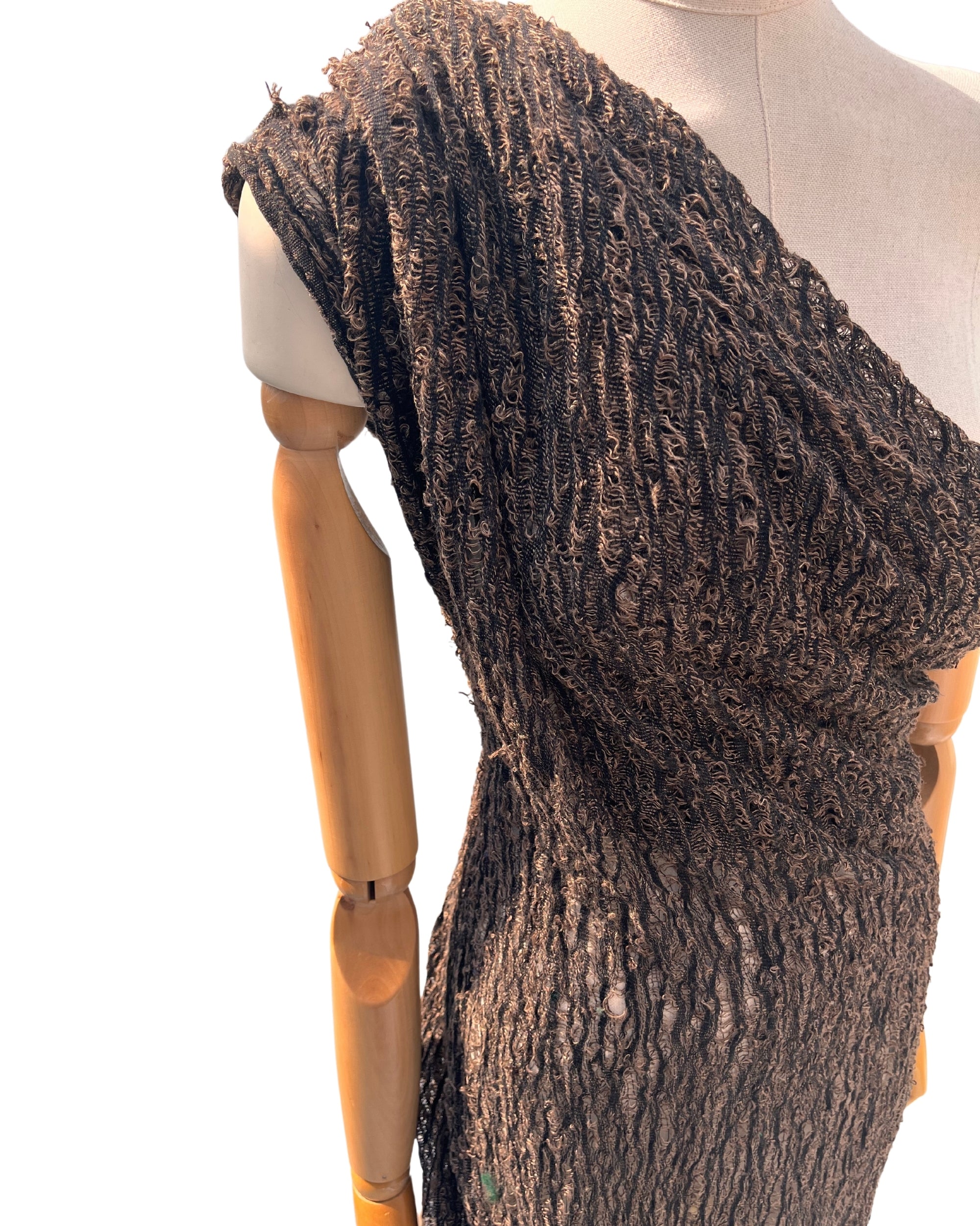 Brown Linen Textured Linen Fabric By The Yard Natural Fabrics.