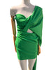 Green  Home Textile Interior Fabrics, Watermark Pattern.