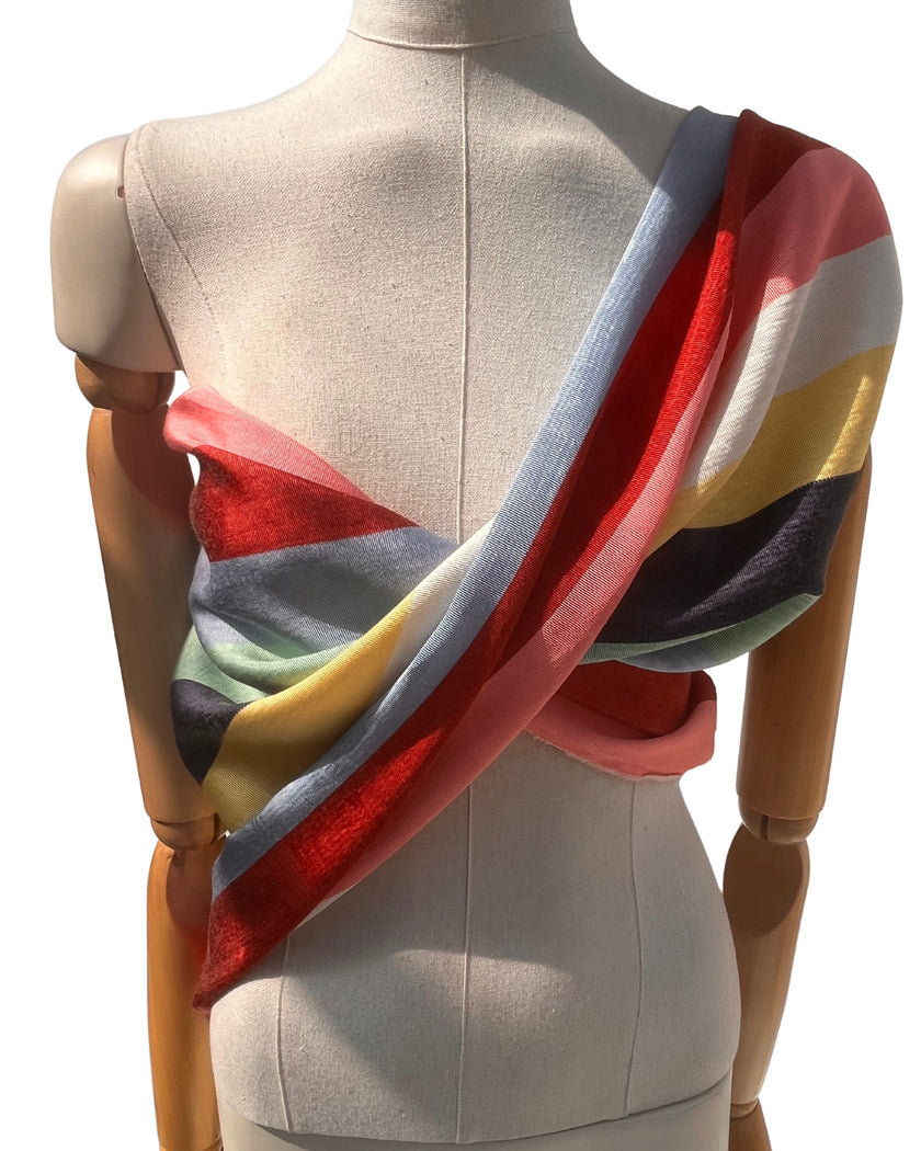 Osmanlı Başlıklı Gökkuşağı Çizgili Lüks İpek Döşeme, Ev Tekstili İç Mekan Kumaşları: Yastık Kılıfları, Kimono Esintili Tasarımlar, Filigran Desenleri.