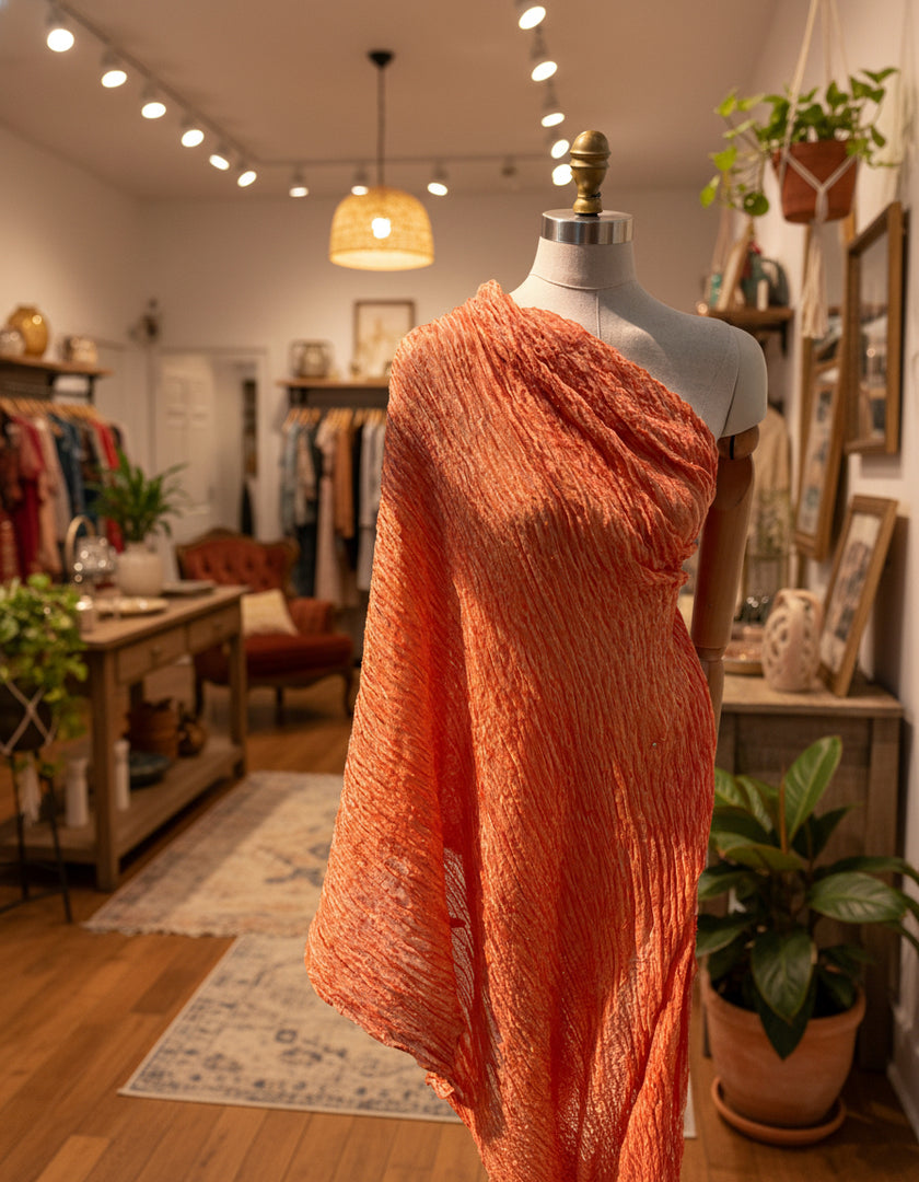 Benzersiz Doğal Kumaşlar: Şık, Şeffaf ve Dokulu Pamuklu Keten Karışımı | Yaz Kreasyonlarınız İçin 3D Dokulu Kaliteli Özel Kumaşlar.