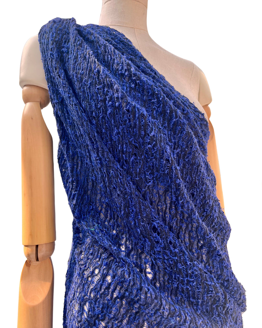 Indigo Blue Benzersiz Doğal Kumaşlar: Eğlenceli, Şeffaf ve Dokulu Pamuklu Keten Karışımı | Yaz Kreasyonlarınız İçin 3D Dokulu Kaliteli Özel Kumaşlar.