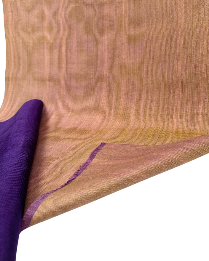 Unique Colour Silk Moiré Fabric By The Yard.