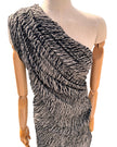 Black- White Green Textured Linen Fabric By The Yard Natural Fabrics.