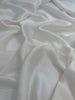 Beyaz Buruşuk Efektli Saten Saf İpek, Metre Metre İpek, İpek Şifon, Dut İpeği, İpek Metre, Ağır İpek, Lüks İpek Kumaş. 18mm/ 135 cm genişlik.