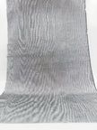 Rembourrage luxueux en soie gris argenté pour tête de lit ottoman, tissus d'intérieur pour textiles de maison : housses d'oreiller, motifs inspirés du kimono, motifs en filigrane.