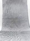 Rembourrage luxueux en soie gris argenté pour tête de lit ottoman, tissus d'intérieur pour textiles de maison : housses d'oreiller, motifs inspirés du kimono, motifs en filigrane.