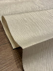 Ecru White Silk Moire For Home Textile Interior Fabrics, Watermark Pattern.