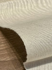 Ecru White Silk Moire For Home Textile Interior Fabrics, Watermark Pattern.