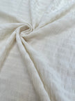 Cotton Fabric With Stripes, Brown, Green, Black, Cream, White Colour Options Available.