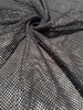 Tissu biologique doux en coton maillé, blanc écru - options de couleur noire disponibles, tissu en maille fluide transparent et doux.