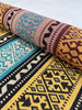 Ağır Gramajlı Kalın Jakarlı Pamuklu Kumaş Metre Başına 400/m2 - Döşemelik Geleneksel Anadolu Etnik Desenli - Döşemelik Kumaşlar. %70 Pamuk %30 Polyester - 140 cm Genişlik. Halı Dokuma. Çok Renkli Seçenekler, Sarı Mavi, Kırmızı Siyah Renk.