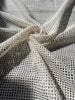 Mesh Cotton Soft Organic Fabric, Ecru White .