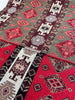 Ağır Gramajlı Kalın Jakarlı Pamuklu Kumaş Metre Başına 400/m2 - Döşemelik Geleneksel Anadolu Etnik Desenli - Döşemelik Kumaşlar. %70 Pamuk %30 Polyester - 140 cm Genişlik. Kilim Dokuma.