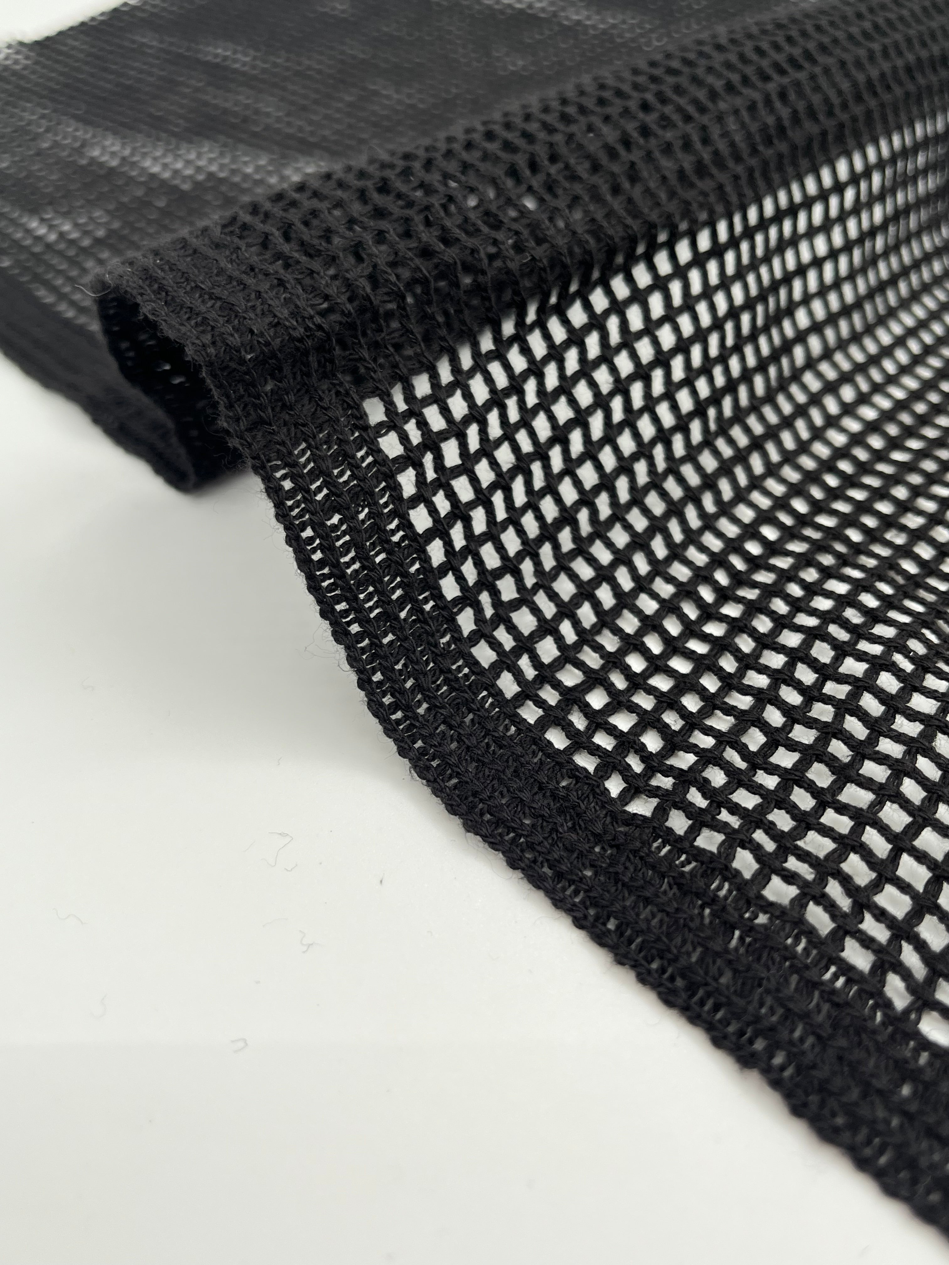 Mesh Cotton Soft Organic Fabric, Ecru White .