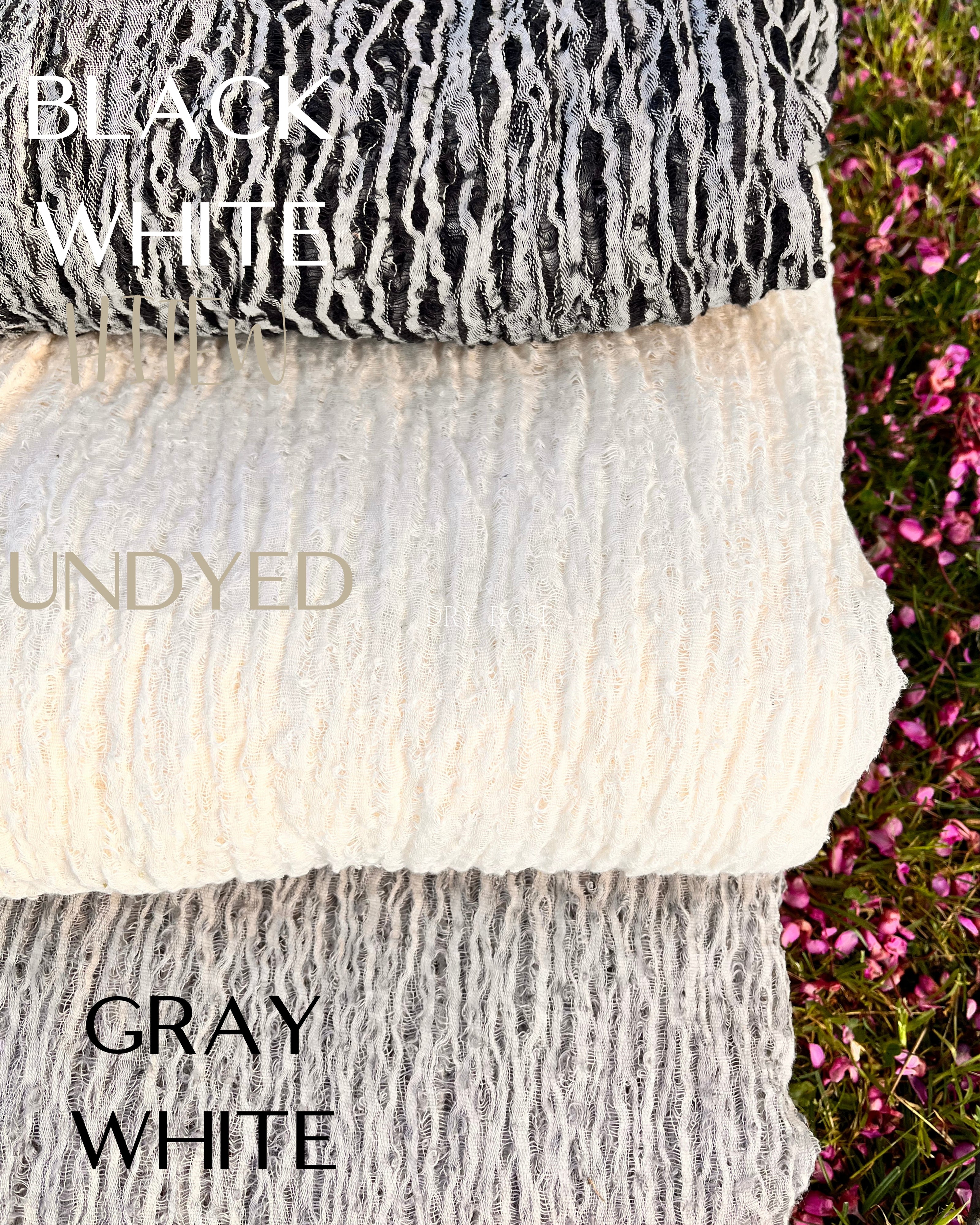 Black- White Green Textured Linen Fabric By The Yard Natural Fabrics.
