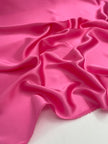 Pink Satin Pure Silk, Silk By The Yard, Silk Chiffon, Mulberry Silk.