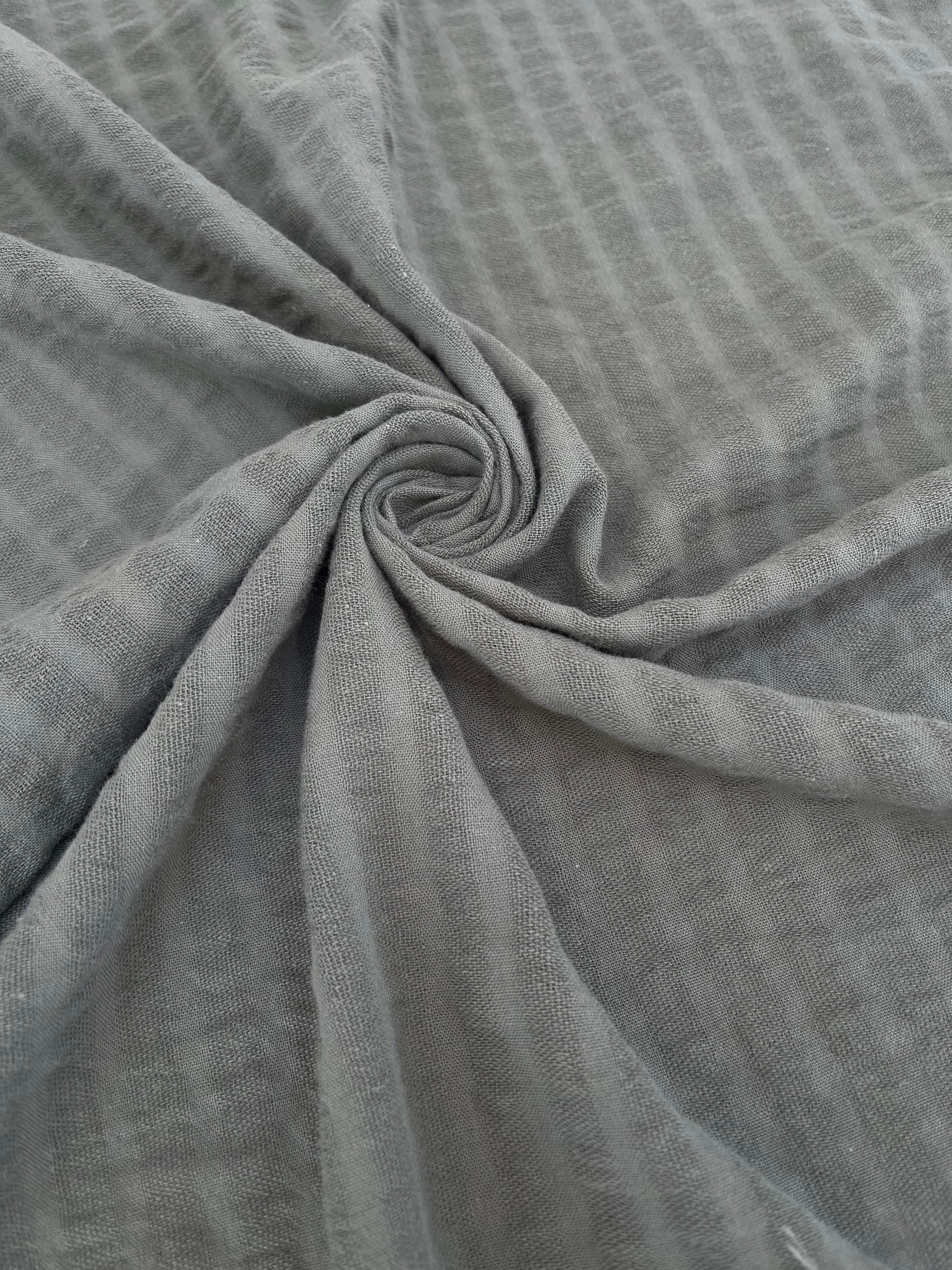 Cotton Fabric With Stripes, Brown, Green, Black, Cream, White Colour Options Available.