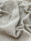 Keten Yarı Şeffaf Açık Dokuma Muslin Kumaş. - Organik Muslin Kumaş - Bebek Pamuklu Muslin - Metre ile 2 Katlı Tül Kumaş, 150 CM GENİŞLİK. Yenidoğan Battaniyesi.