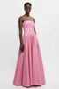 Pastel Pink Silk Moire Fabric, Watermark Pattern.