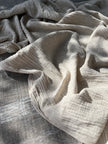 Keten Yarı Şeffaf Açık Dokuma Muslin Kumaş. - Organik Muslin Kumaş - Bebek Pamuklu Muslin - Metre ile 2 Katlı Tül Kumaş, 150 CM GENİŞLİK. Yenidoğan Battaniyesi.