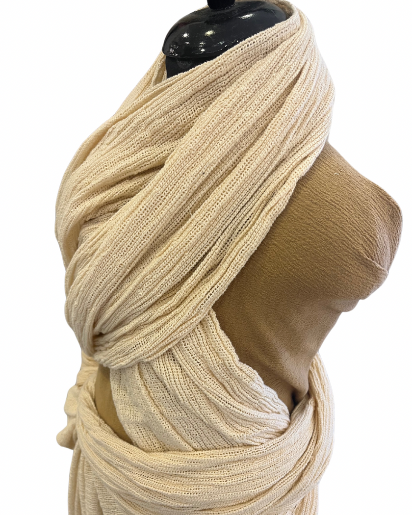 File Pamuklu Yumuşak Organik Kumaş, Ekru Beyaz - Siyah Renk Seçenekleri Mevcuttur, Şeffaf, Yumuşak Akışkan File Kumaş.